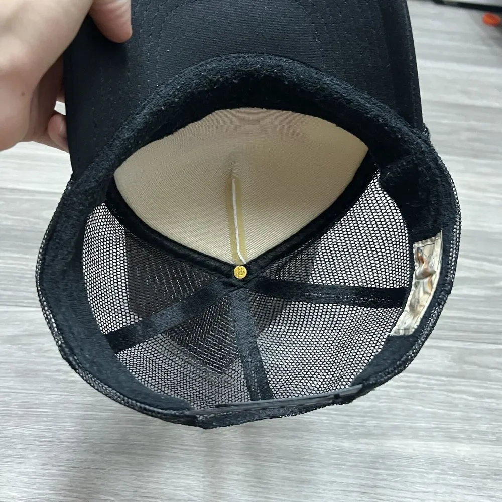 Juice Magazine Snapback Trucker Hat Black White Foam‎ Mesh Pools Pipes Punk Rock